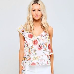 Alice + Olivia Ruffle Tank
